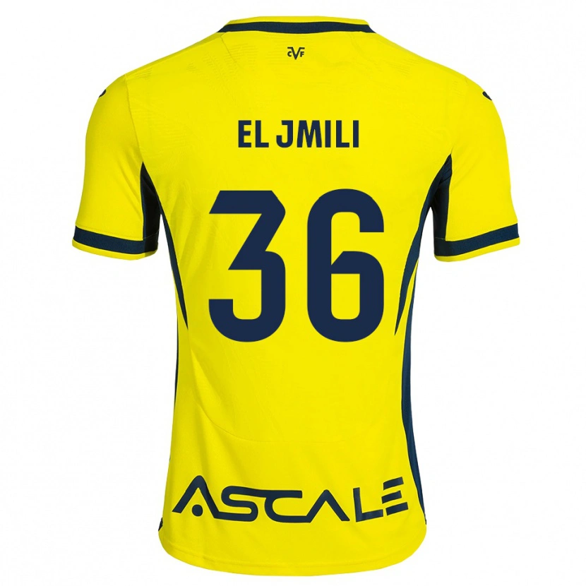 DanxenキッズNizar El Jmili#36黄 赤ホームシャツ2026/27ジャージーユニフォーム