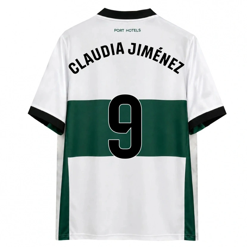 DanxenキッズClaudia Jiménez Gutiérrez#9緑 白 赤ホームシャツ2026/27ジャージーユニフォーム