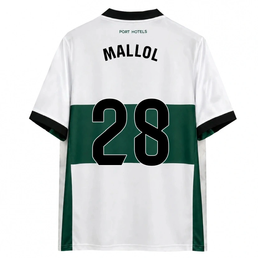 DanxenキッズEnrique Mallol#28緑 白 赤ホームシャツ2026/27ジャージーユニフォーム
