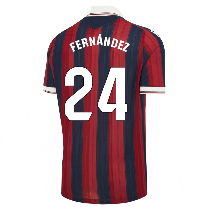 Danxenキッズティアゴ・フェルナンデス#24ミッドナイトブルー 赤ホームシャツ2026/27ジャージーユニフォーム