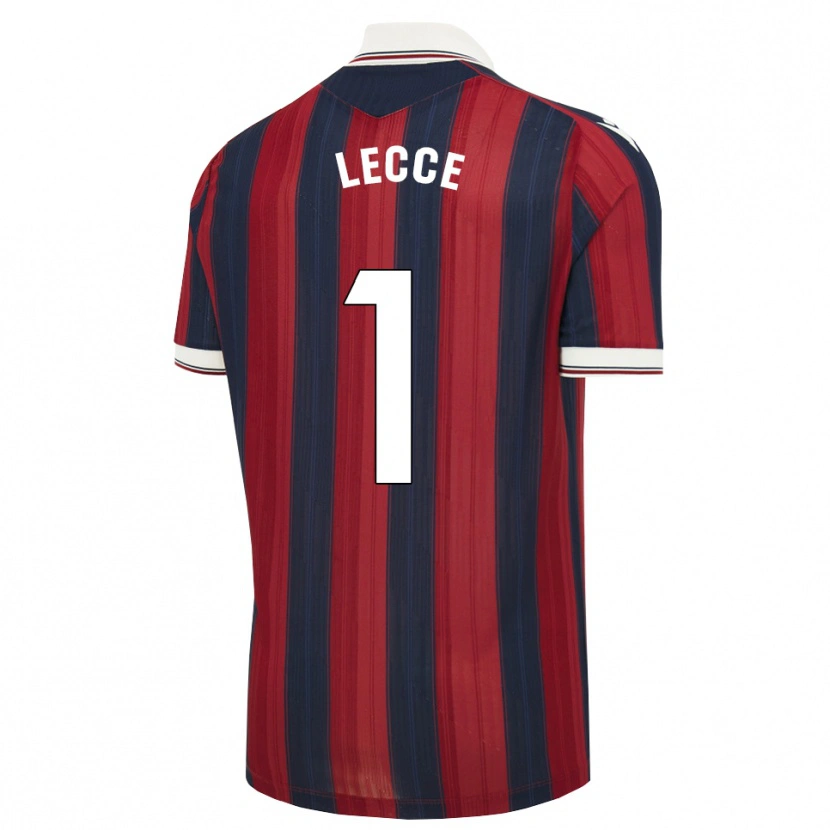 DanxenキッズLecce#1ミッドナイトブルー 赤ホームシャツ2026/27ジャージーユニフォーム
