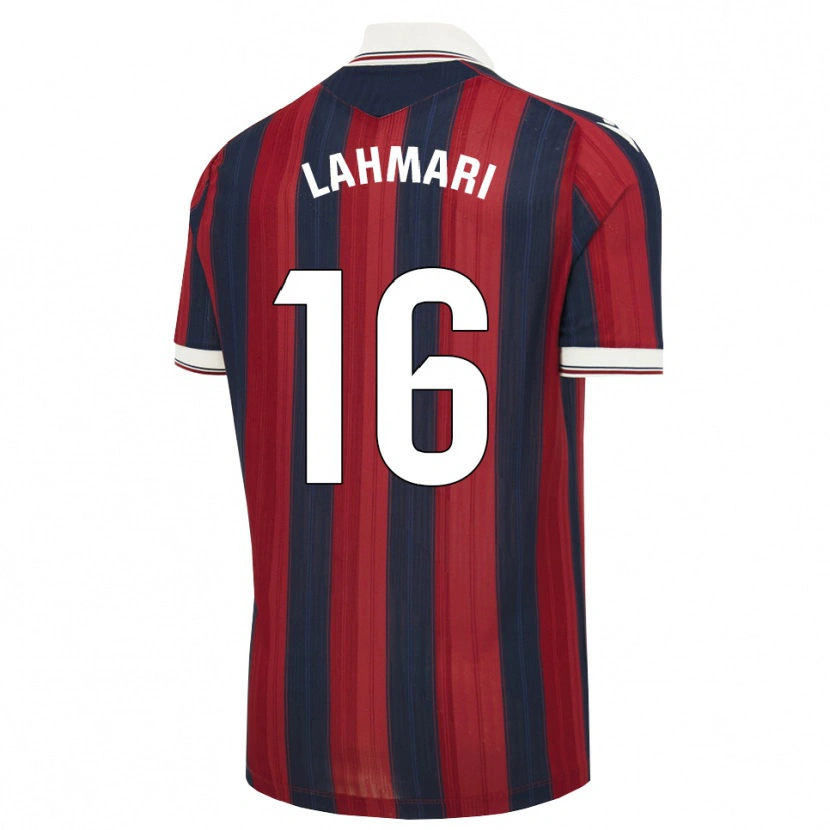 DanxenキッズAnissa Lahmari#16ミッドナイトブルー 赤ホームシャツ2026/27ジャージーユニフォーム