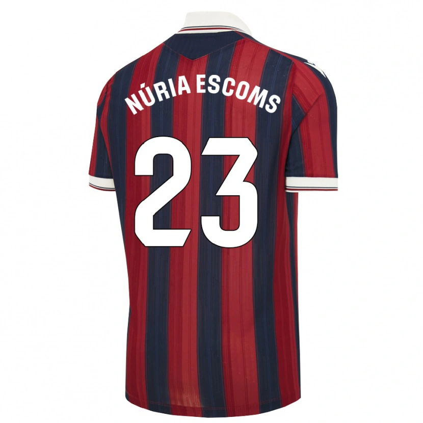 DanxenキッズNúria Escoms#23ミッドナイトブルー 赤ホームシャツ2026/27ジャージーユニフォーム