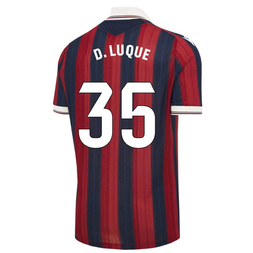 DanxenキッズDaniela Luque Fernández#35ミッドナイトブルー 赤ホームシャツ2026/27ジャージーユニフォーム