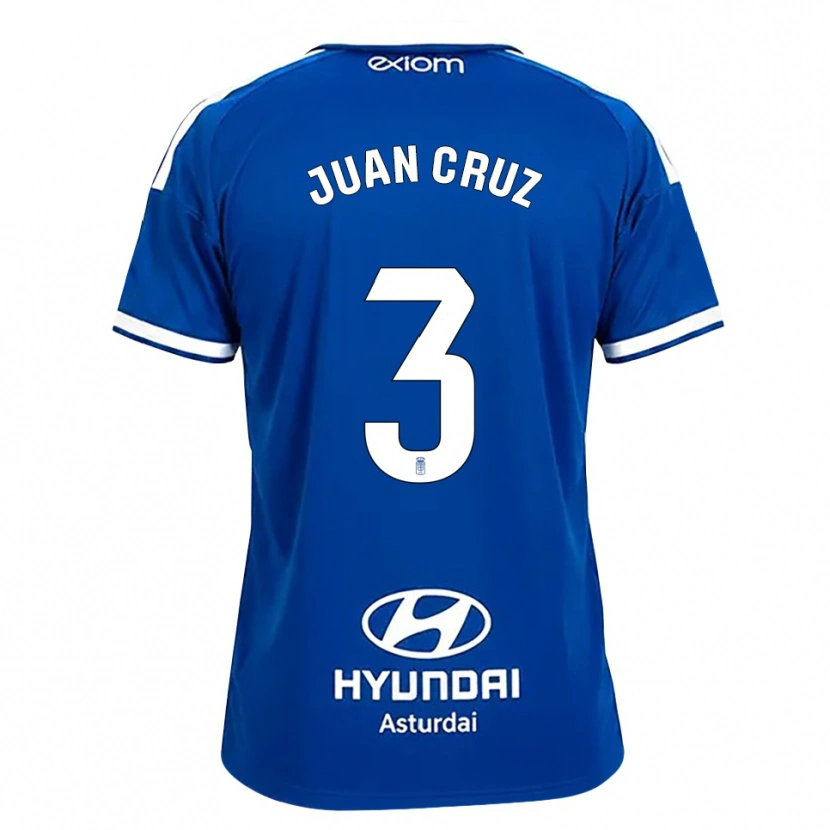 DanxenキッズJuan Cruz#3ミディアムブルー 白ホームシャツ2026/27ジャージーユニフォーム