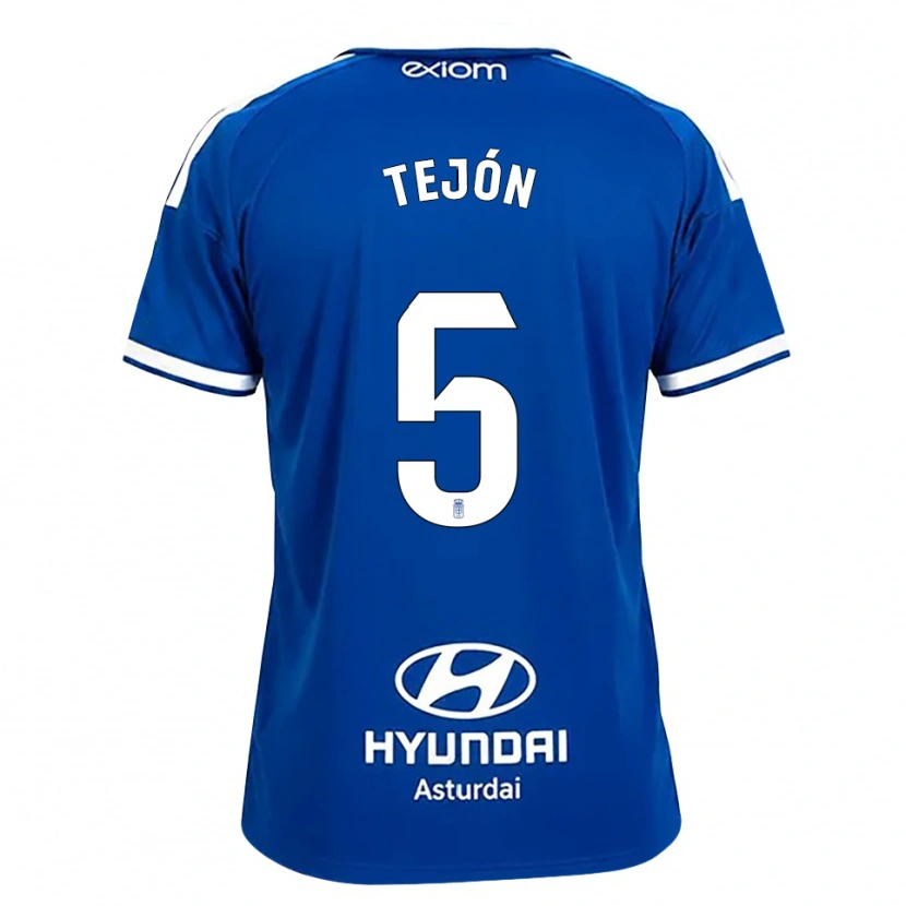 DanxenキッズDiego Tejón#5ミディアムブルー 白ホームシャツ2026/27ジャージーユニフォーム