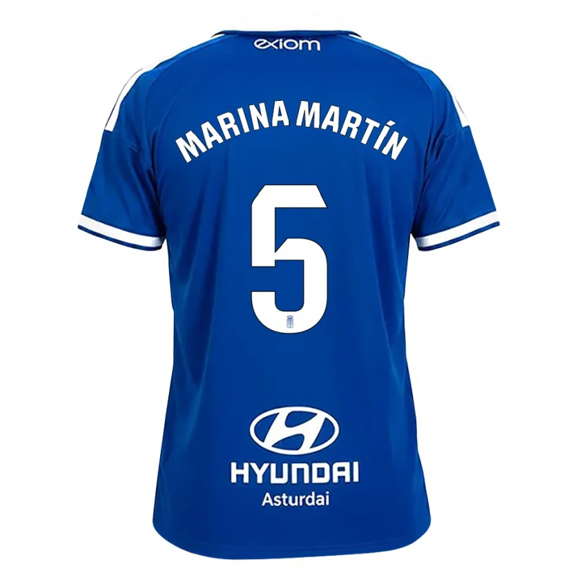 DanxenキッズMarina Martín#5ミディアムブルー 白ホームシャツ2026/27ジャージーユニフォーム