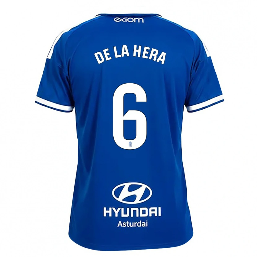 DanxenキッズÓscar De La Hera#6ミディアムブルー 白ホームシャツ2026/27ジャージーユニフォーム
