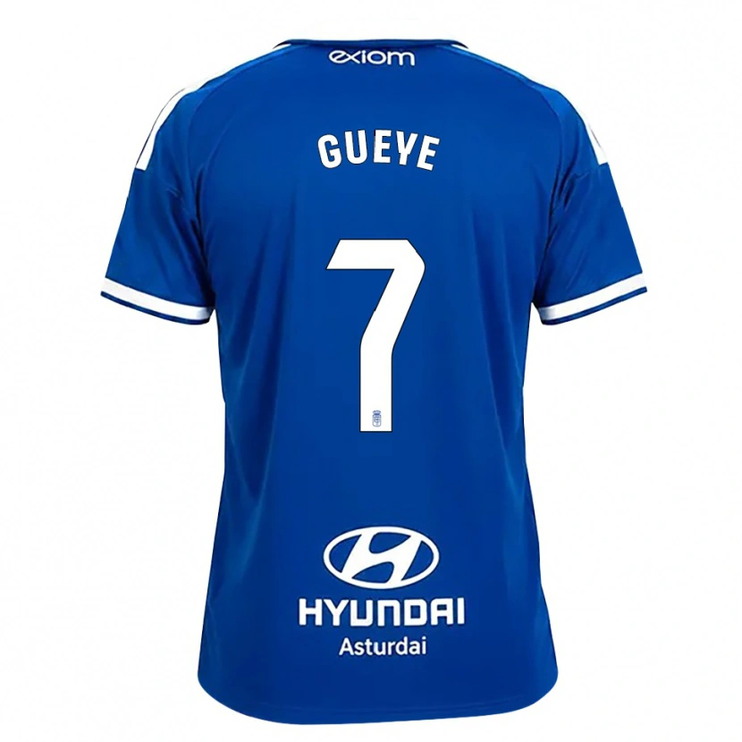DanxenキッズLamine Gueye#7ミディアムブルー 白ホームシャツ2026/27ジャージーユニフォーム