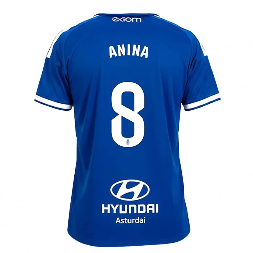 DanxenキッズAna Menéndez García#8ミディアムブルー 白ホームシャツ2026/27ジャージーユニフォーム
