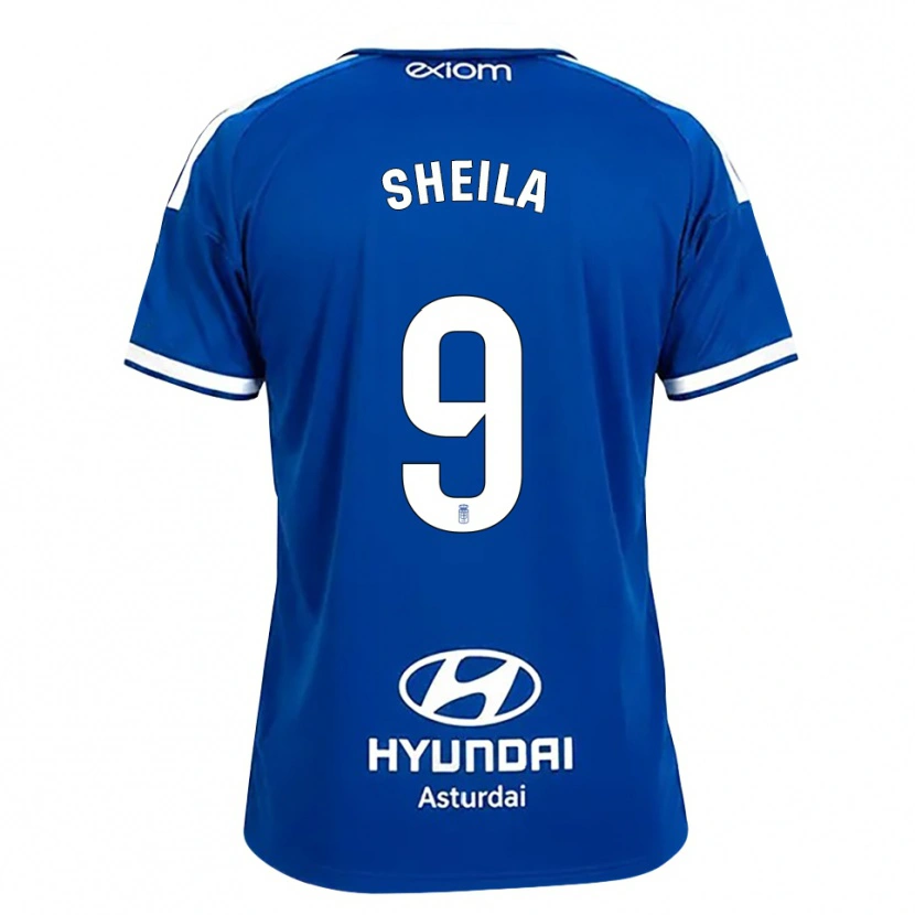 Danxenキッズシェイラ・エロルサ#9ミディアムブルー 白ホームシャツ2026/27ジャージーユニフォーム