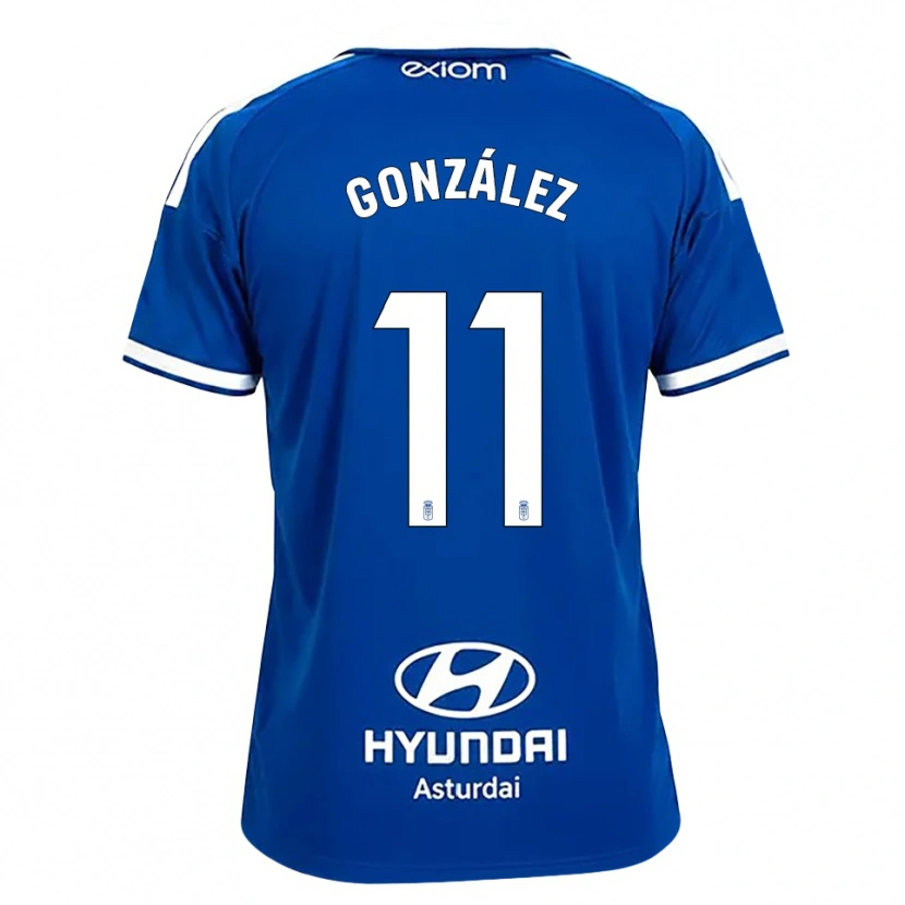 Danxenキッズハコボ・ゴンサレス#11ミディアムブルー 白ホームシャツ2026/27ジャージーユニフォーム