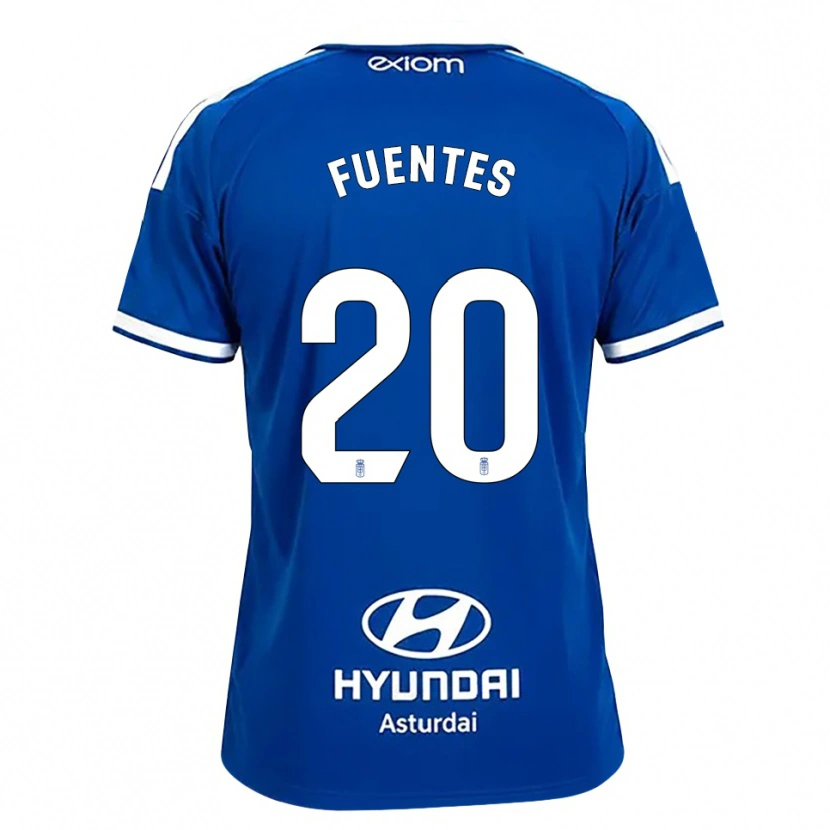 DanxenキッズJaime Fuentes#20ミディアムブルー 白ホームシャツ2026/27ジャージーユニフォーム