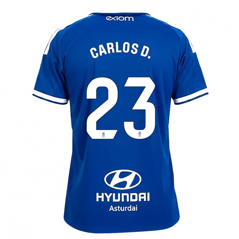 Danxenキッズカルロス・ドミンゲス・カセレス#23ミディアムブルー 白ホームシャツ2026/27ジャージーユニフォーム