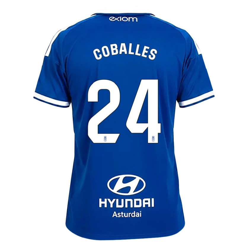 DanxenキッズJaime Coballes#24ミディアムブルー 白ホームシャツ2026/27ジャージーユニフォーム