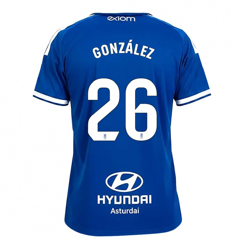 DanxenキッズMiguel González#26ミディアムブルー 白ホームシャツ2026/27ジャージーユニフォーム