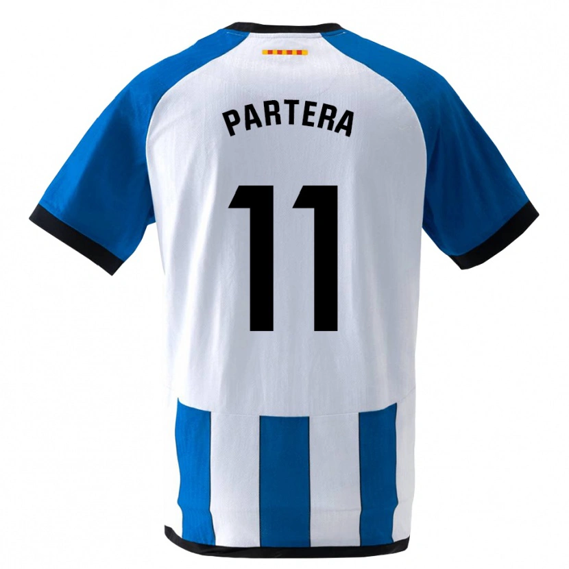DanxenキッズÁlex Partera#11ロイヤルブルー 白ホームシャツ2026/27ジャージーユニフォーム