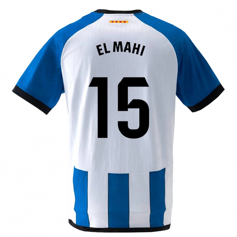 DanxenキッズMoha El Mahi#15ロイヤルブルー 白ホームシャツ2026/27ジャージーユニフォーム