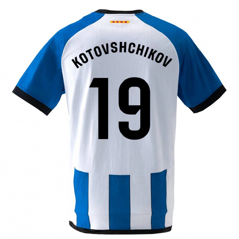 DanxenキッズMakar Kotovshchikov#19ロイヤルブルー 白ホームシャツ2026/27ジャージーユニフォーム