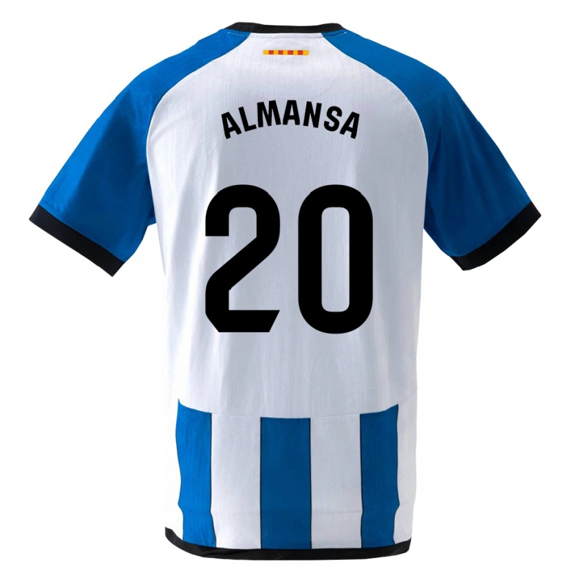 Danxenキッズアレックス・アルマンサ#20ロイヤルブルー 白ホームシャツ2026/27ジャージーユニフォーム