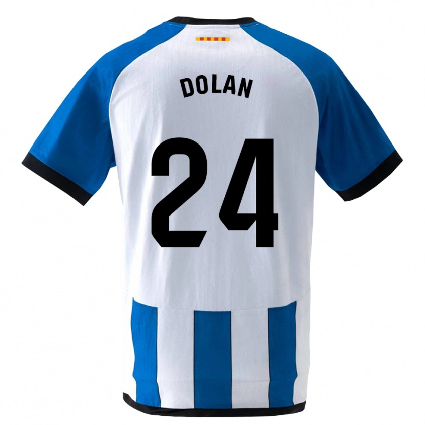 DanxenキッズTyrhys Dolan#24ロイヤルブルー 白ホームシャツ2026/27ジャージーユニフォーム
