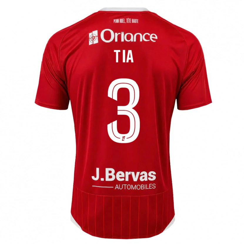 DanxenキッズDavy Tia#3白 赤ホームシャツ2026/27ジャージーユニフォーム