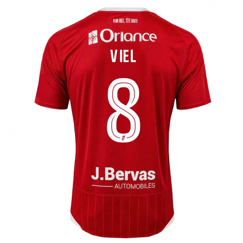 DanxenキッズSacha Viel#8白 赤ホームシャツ2026/27ジャージーユニフォーム