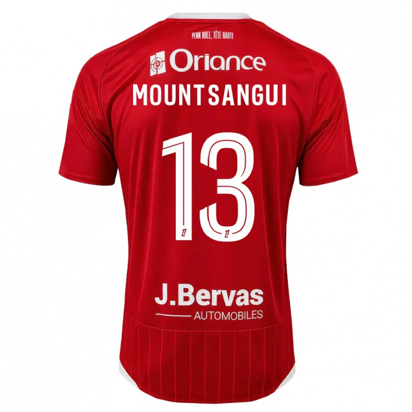 DanxenキッズWarren Mountsangui#13白 赤ホームシャツ2026/27ジャージーユニフォーム