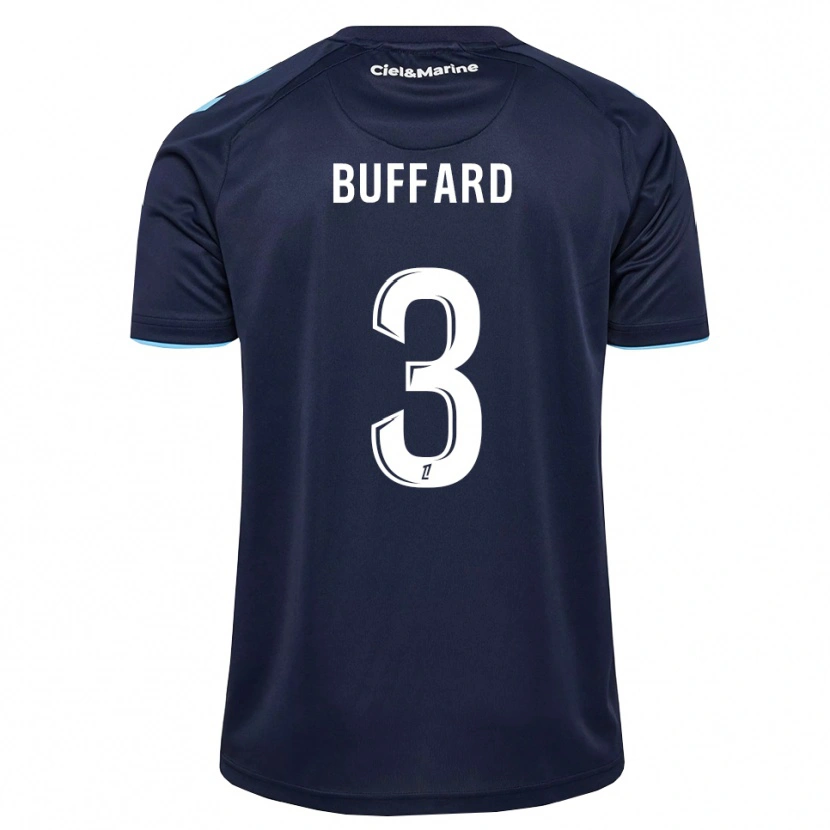 DanxenキッズMatthieu Buffard#3コーンフラワーブルー ミッドナイトブルーホームシャツ2026/27ジャージーユニフォーム
