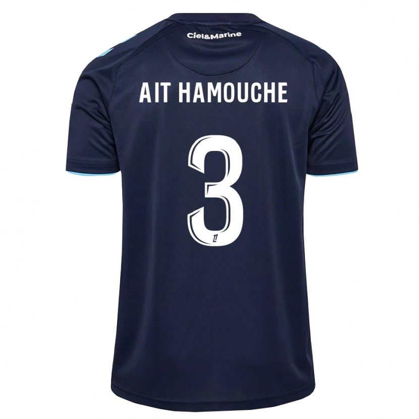 DanxenキッズMassyl Ait Hamouche#3コーンフラワーブルー ミッドナイトブルーホームシャツ2026/27ジャージーユニフォーム
