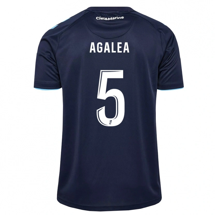 DanxenキッズNathan Agalea#5コーンフラワーブルー ミッドナイトブルーホームシャツ2026/27ジャージーユニフォーム