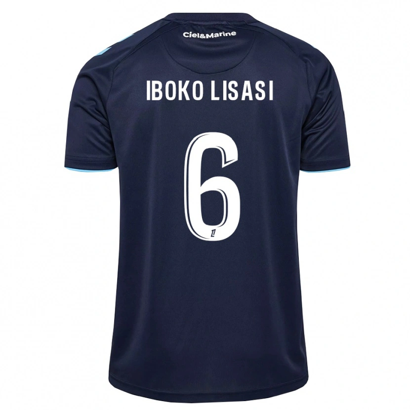 DanxenキッズMalachie Iboko Lisasi#6コーンフラワーブルー ミッドナイトブルーホームシャツ2026/27ジャージーユニフォーム