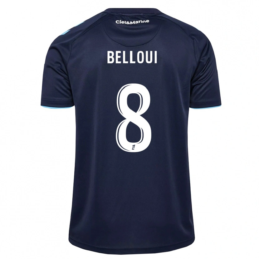 DanxenキッズIlyan Belloui#8コーンフラワーブルー ミッドナイトブルーホームシャツ2026/27ジャージーユニフォーム