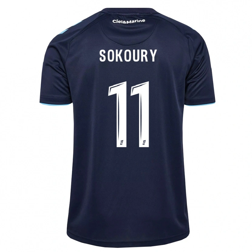 DanxenキッズJunior Sokoury#11コーンフラワーブルー ミッドナイトブルーホームシャツ2026/27ジャージーユニフォーム