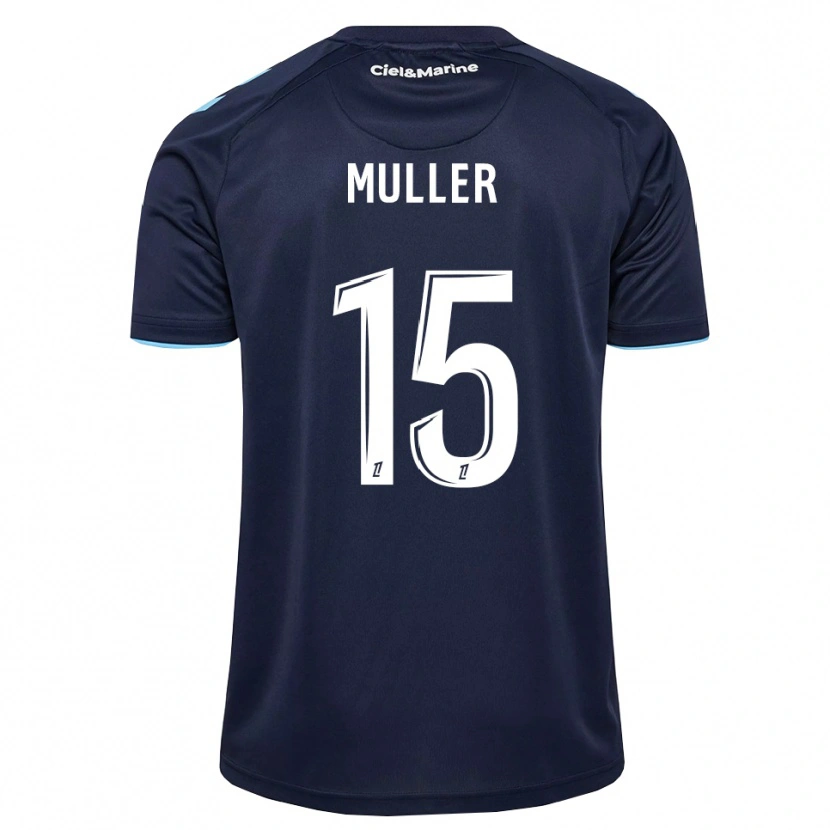 DanxenキッズLaura Muller#15コーンフラワーブルー ミッドナイトブルーホームシャツ2026/27ジャージーユニフォーム