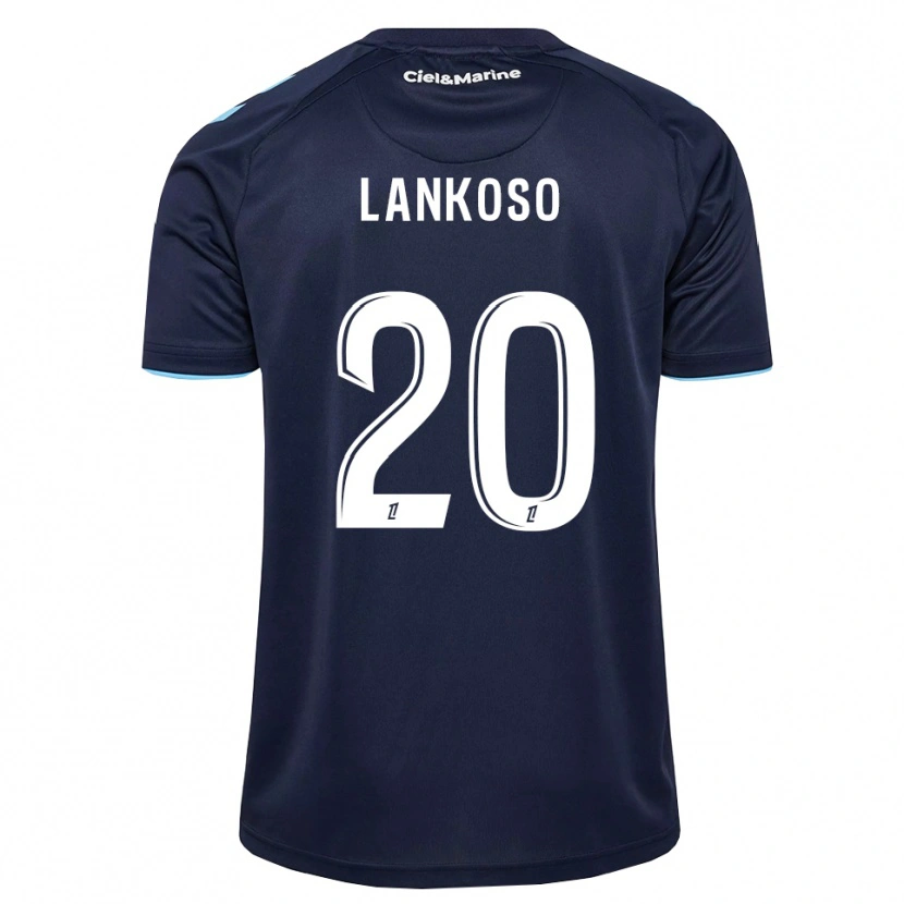 DanxenキッズLenny Lankoso#20コーンフラワーブルー ミッドナイトブルーホームシャツ2026/27ジャージーユニフォーム