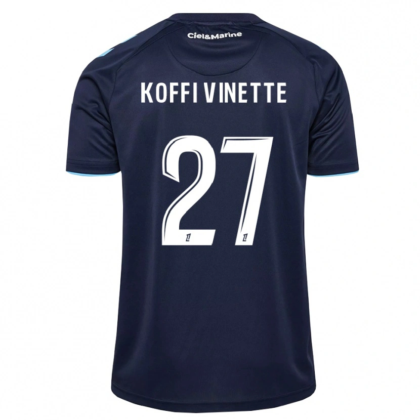 DanxenキッズEnzo Koffi#27コーンフラワーブルー ミッドナイトブルーホームシャツ2026/27ジャージーユニフォーム