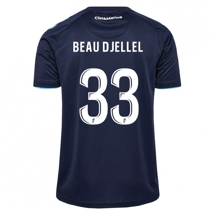 DanxenキッズYanis Beau Djellel#33コーンフラワーブルー ミッドナイトブルーホームシャツ2026/27ジャージーユニフォーム