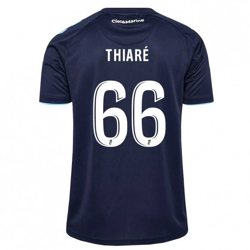 DanxenキッズAliou Thiaré#66コーンフラワーブルー ミッドナイトブルーホームシャツ2026/27ジャージーユニフォーム