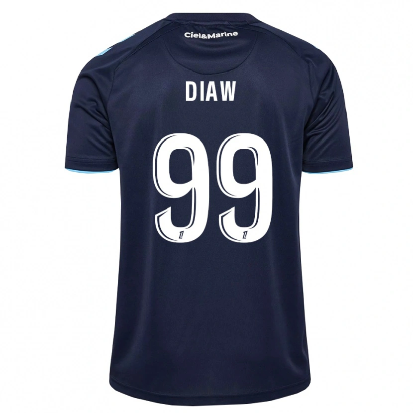 Danxenキッズモリー・ディアウ#99コーンフラワーブルー ミッドナイトブルーホームシャツ2026/27ジャージーユニフォーム
