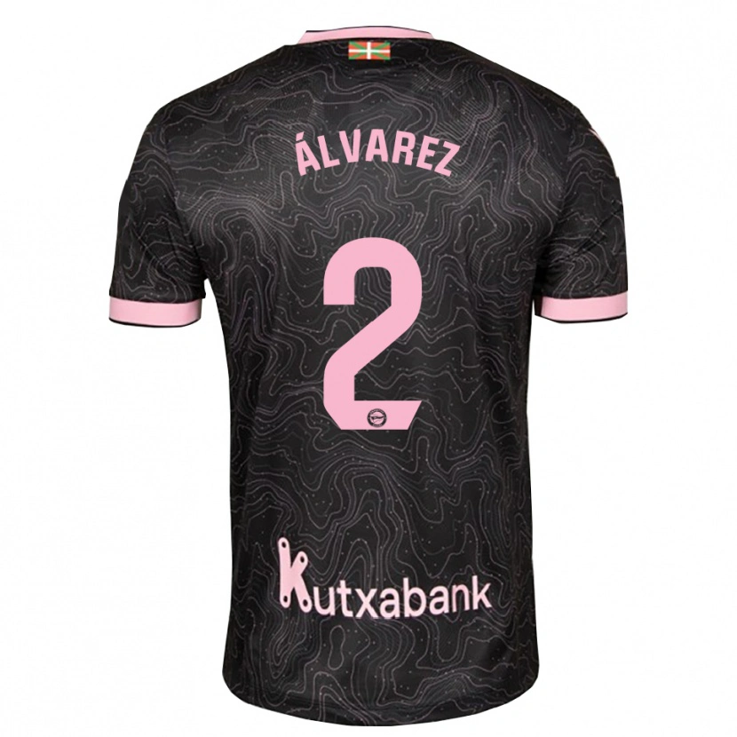 DanxenキッズJoseda Álvarez#2黒 ピンクアウェイシャツ2026/27ジャージーユニフォーム
