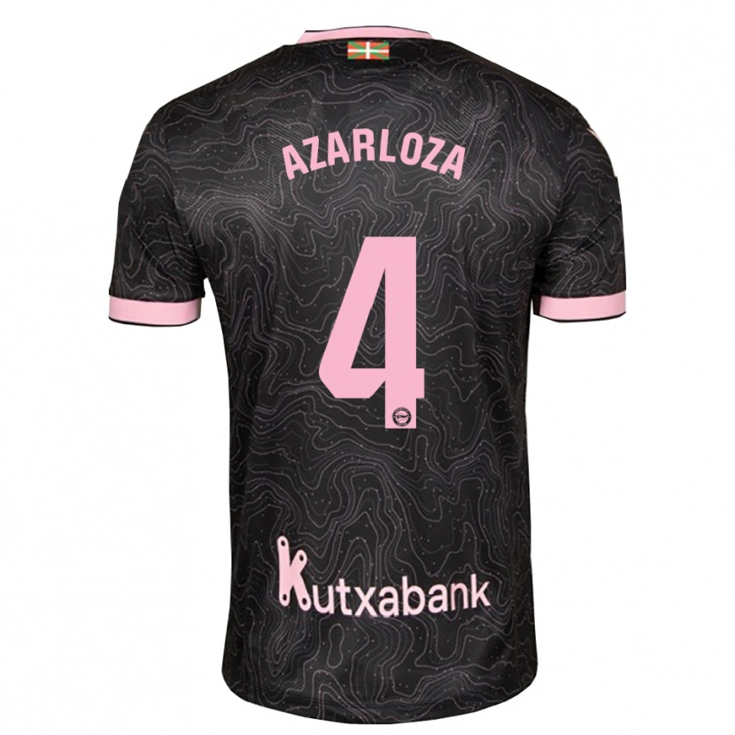 DanxenキッズEneko Azarloza#4黒 ピンクアウェイシャツ2026/27ジャージーユニフォーム