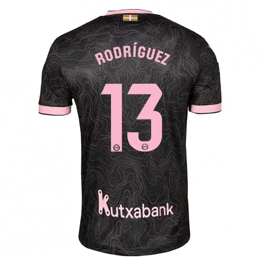 DanxenキッズAdrián Rodríguez#13黒 ピンクアウェイシャツ2026/27ジャージーユニフォーム