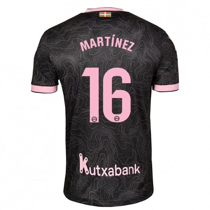 DanxenキッズHugo Martínez#16黒 ピンクアウェイシャツ2026/27ジャージーユニフォーム