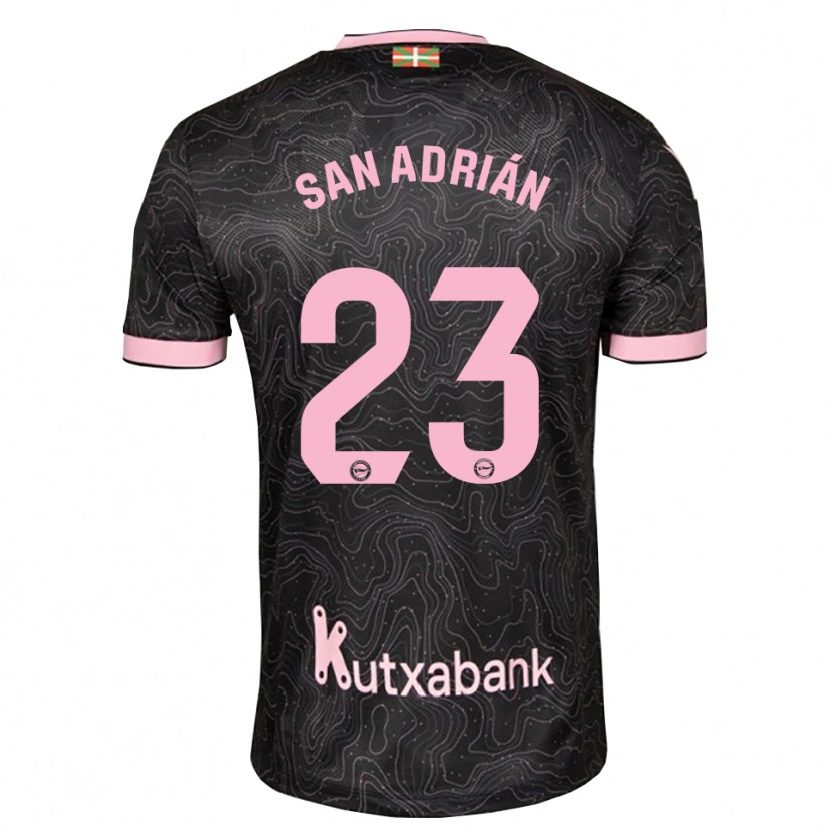 DanxenキッズMarta San Adrián#23黒 ピンクアウェイシャツ2026/27ジャージーユニフォーム
