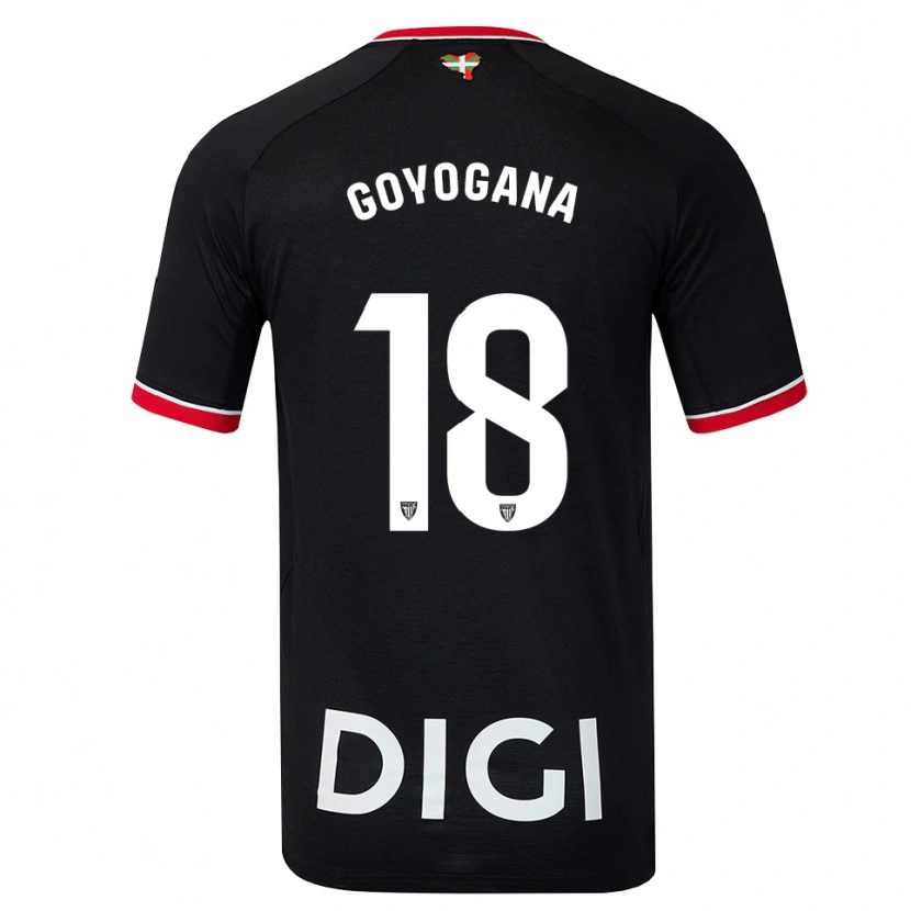 DanxenキッズUnax Goyogana#18黒白赤アウェイシャツ2026/27ジャージーユニフォーム