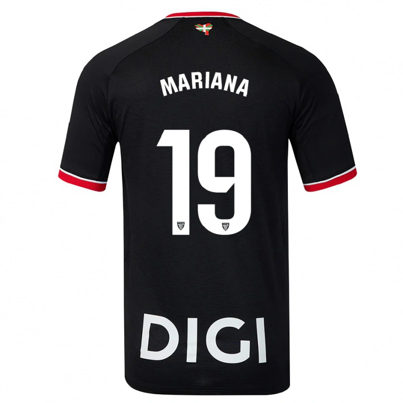 DanxenキッズMariana#19黒白赤アウェイシャツ2026/27ジャージーユニフォーム