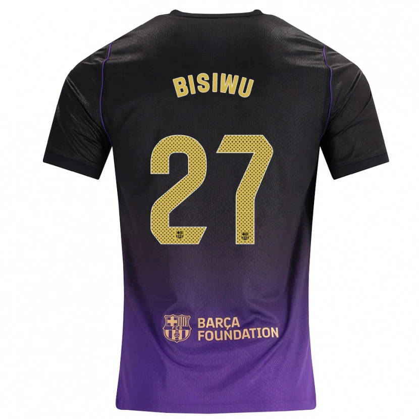 DanxenキッズJesse Bisiwu#27紫 黄 黒アウェイシャツ2026/27ジャージーユニフォーム