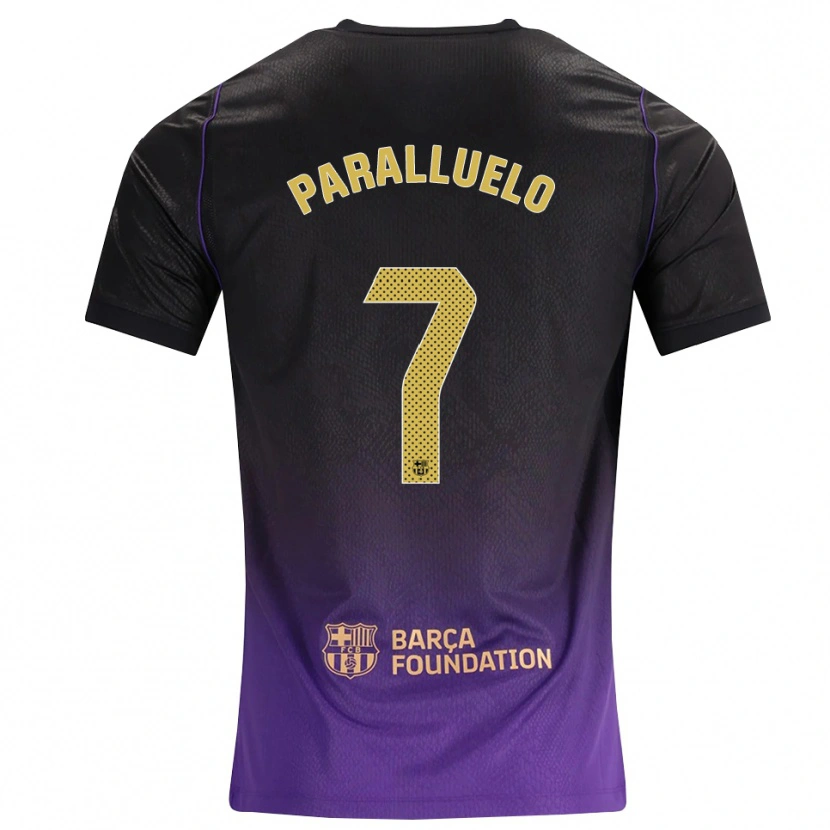 Danxenキッズサルマ・パラルエロ#7紫 黄 黒アウェイシャツ2026/27ジャージーユニフォーム