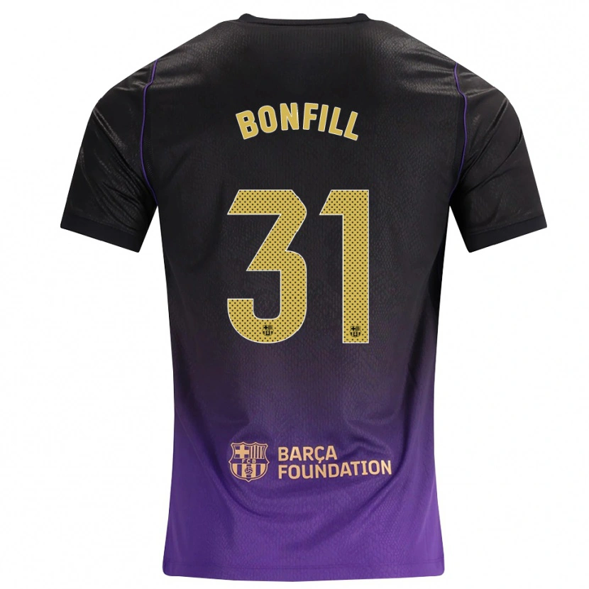 DanxenキッズMax Bonfill#31紫 黄 黒アウェイシャツ2026/27ジャージーユニフォーム